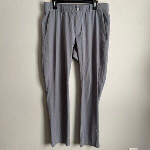 Men’s 34x34 Gray Under Armour Athletic Activewear Sporty Breathable Golf Pants